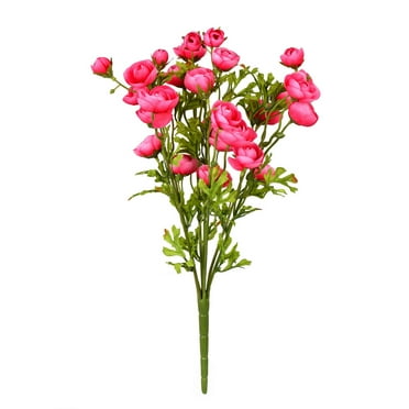 27-Inch Homeford Blooming Silk Buttercup Ranunculus Spray Pink Peach 27-Inch Homeford Blooming Silk Buttercup Ranunculus Spray Pink Peach